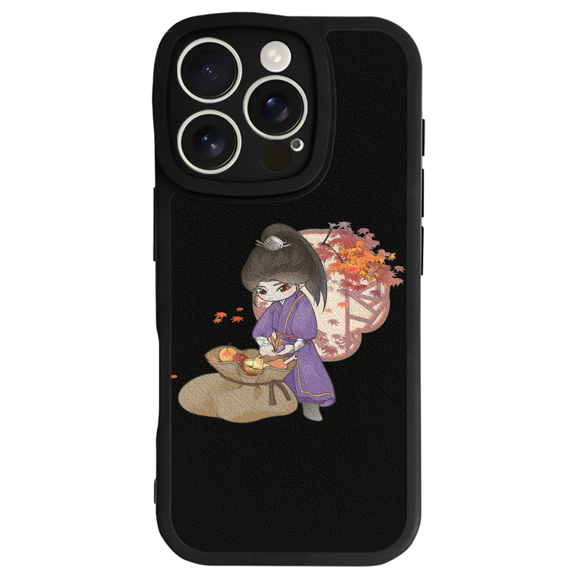 （画像用） Ne Zha 2 ナタ 魔童の大暴れ 【iPhone 16シリーズ対応】シリコンスマホケース（レザー調） 材質：シリコン